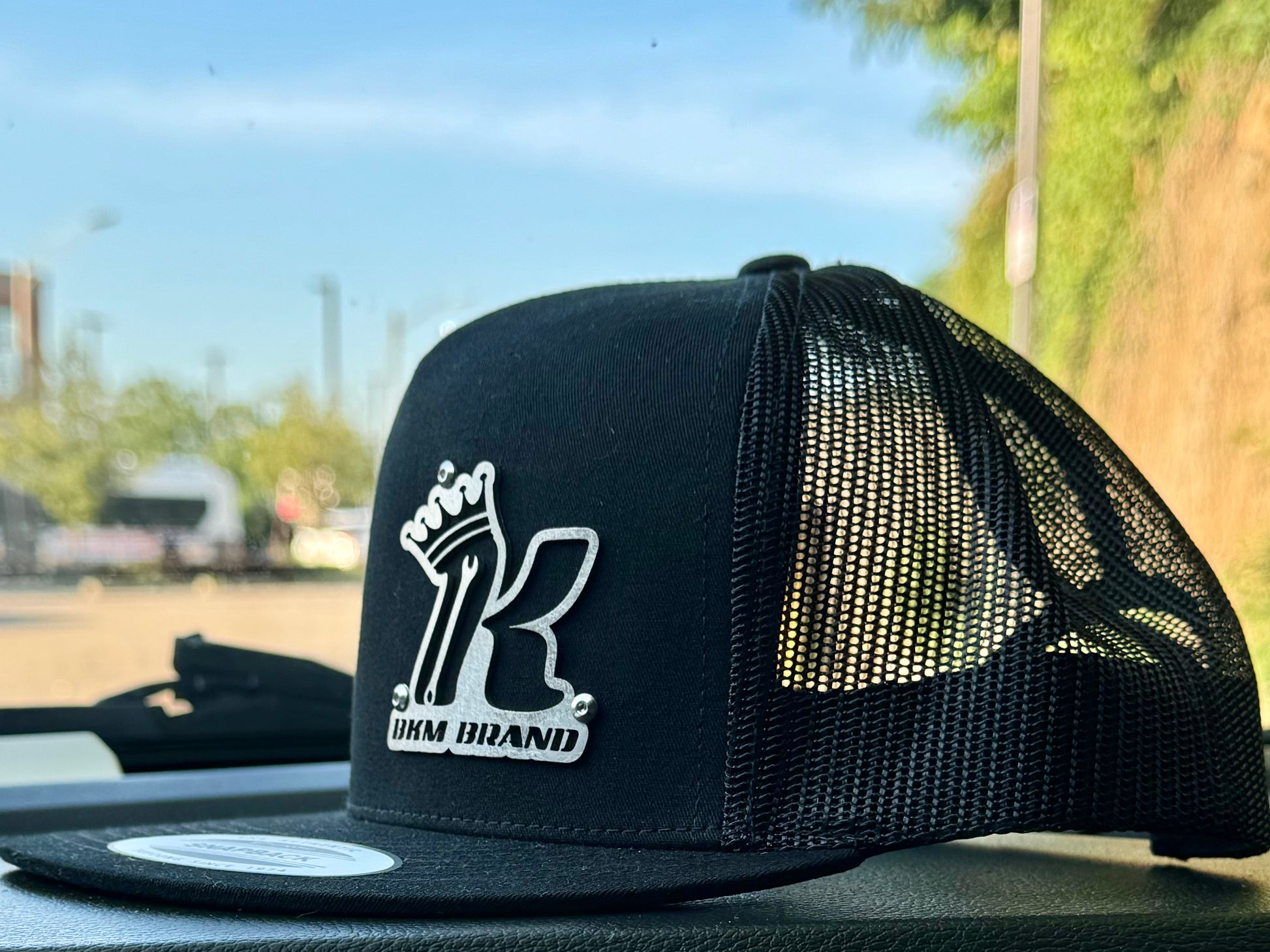 Stainless Steel Trucker Logo Cap